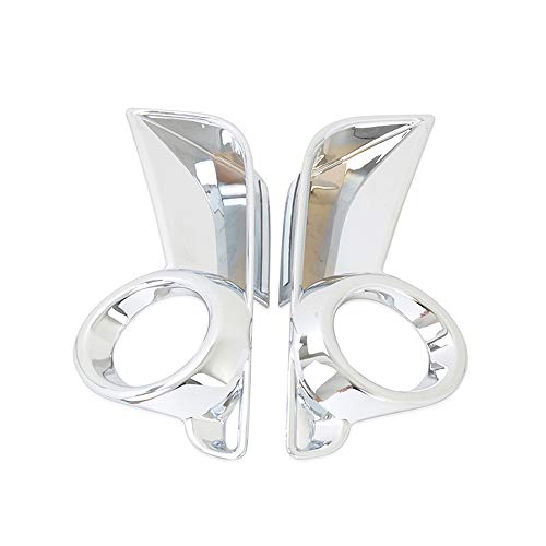 Kadore for Toyota Highlander 2017 2018 2019 Chrome Front Fog Lights Cover Trim Frame 2-pc