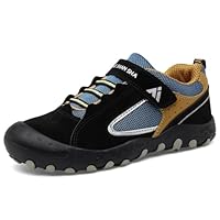 Mishansha Niños Zapatillas de Senderismo Transpirable Antideslizante Zapatos para Correr Unisex Calzado Deportivo Exterior, Negro 37 EU