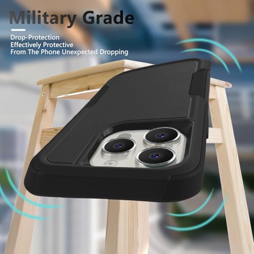 Coque de protection intégrale pour iPhone 13 Pro antichoc robuste noir