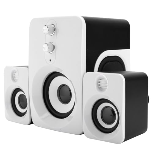 Ruiqas Mini Haut-Parleur USB pour PC FT-10 Membrane 2. 1 Subwoofer Multimédia Haut-Parleur de Jeu pour Ordinateur de Bureau