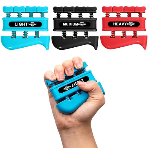 DICYWUDI Entrenador de fuerza de agarre, equipo ocupacional de terapia de manos para dedos, muñecas, túnel carpiano, alivio del dolor y el estrés, equipo de recuperación de accidentes