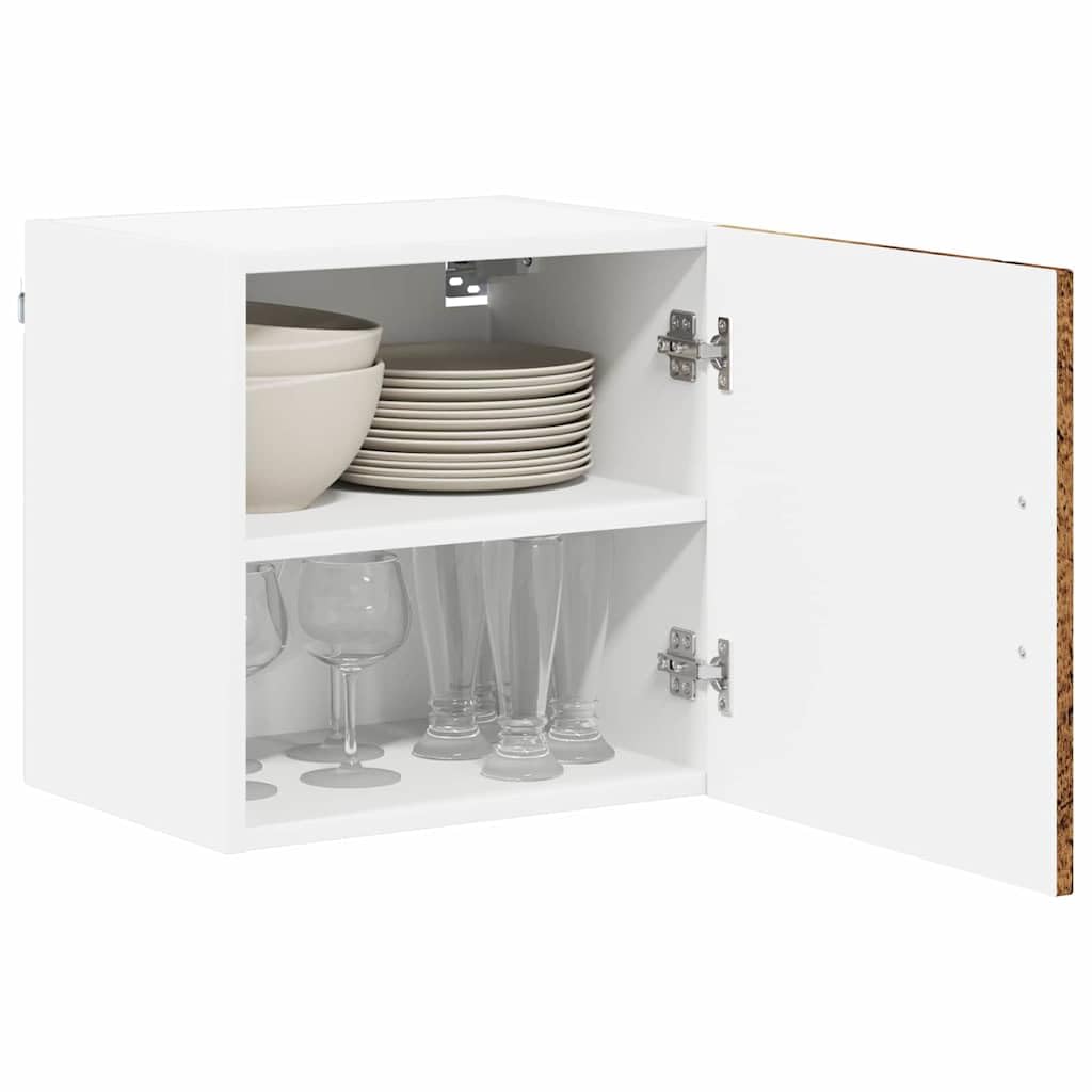vidaXL Wall Cabinet LUCCA Old Wood 40 x 31 x 40 cm Engineered Wood, Modern Kitchen Solutions, Rectangular Wooden Panel, Durable Dishwasher Cover, Appliance Concealer, Space Saver Design — image 1