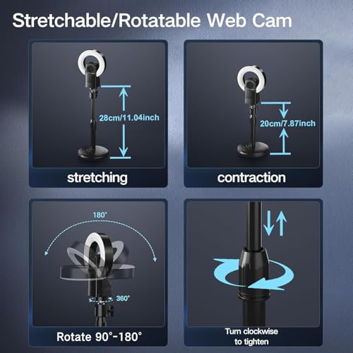 Combess 4K Webcam with Light thumbnail 4