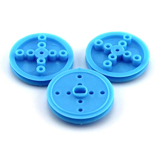 Delmitan TM2-DEL-AL189-RC10-2173 Replacement Part For 10Pcs 2X30Mm Belt Pulley Plastic Micro Motor Wheel/Drive Wheels Tight thumb #2