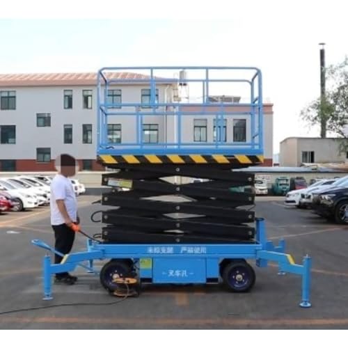 Electric Scissor Lift Platform Mobile Hydraulic Lift Table Self Propelled Vertical Lift System for Warehouse Aerial Work Platform Industrial Scissor Lift Equipment