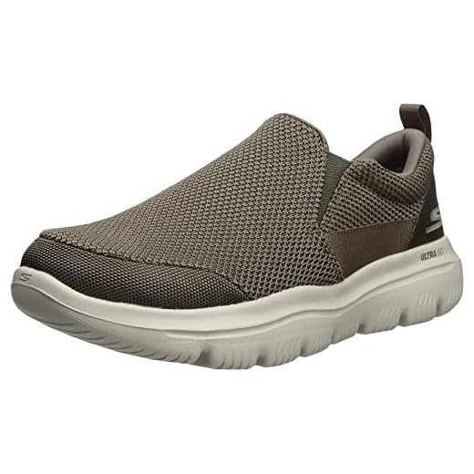 Skechers Men's GO Walk Evolution Ultra-Impeccable Sneaker, Khaki, 11.5 X-Wide