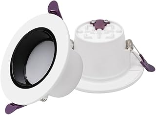 WLBHWL LED Recessed Lighting, 3.9in/4.7in Selectable 3000K/4000K/6000K 50,000 Hour Lifetime, LED Can Lights, Baffle Trim, Retrofit Installation