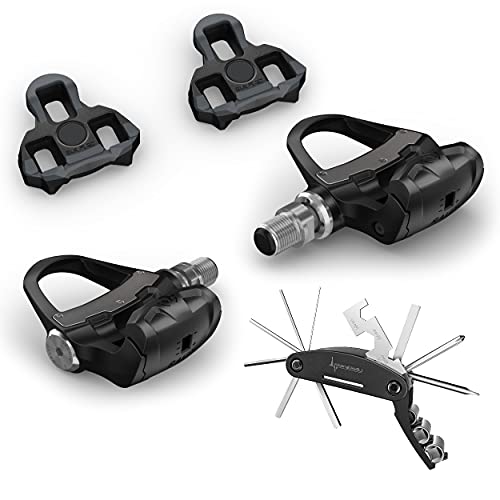 Wearable4U - Garmin Rally RK200, Dual-Sensing Power Meter with Zero Degree Float Replacement Cleats and Bike Multi-Tool Bundle