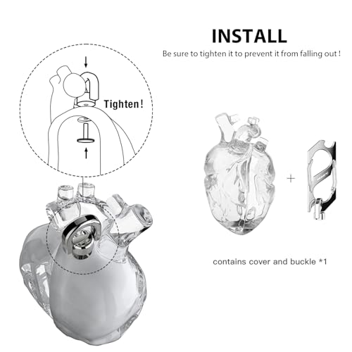 Capa protetora original em forma de coração compatível com AirPods Pro 2ª geração, capa transparente