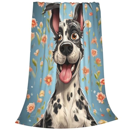 Couverture amusante pour canapé en microfibre douce et finitions premium