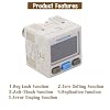 Digital Pressure Switch Controller, Air Pressure Regulator Valve Pneumatic Vacuum Digital Controller Swtich 12~24V DC 0-101kPa, RC 1/8in Interface Thread(ZSE30A-01-P-L)