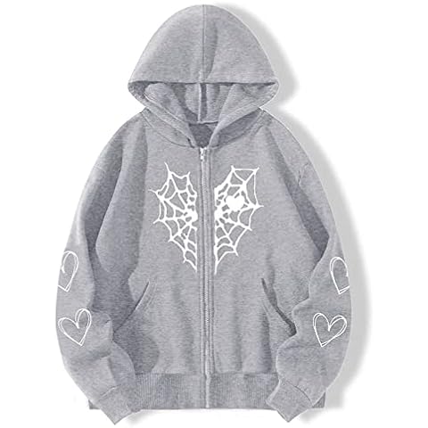 Veste à capuche LOIJMK toile d'araignée Cover