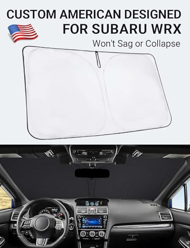 Image of Proadsy 2026 Upgrade Front Windshield Sun Shade Foldable Sunshade Protector Custom Fit 2015-2021 WRX Accessories