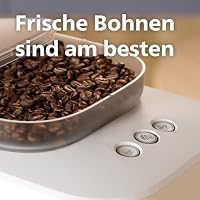 Philips Baristina Espressomaschine, Automatisches Mahlen, Tampen & Brühen, 16 Bar, Espresso, Café Crema, Kompakte Größe, Naturweiß mit weißem Siebträger, Kaffeemaschine mit Mahlwerk (BAR305/00) – Ansicht 2