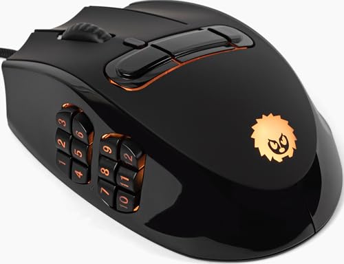 Hedgehog MMO Gaming Mouse - 16 000 DPI - 23 Programmable...