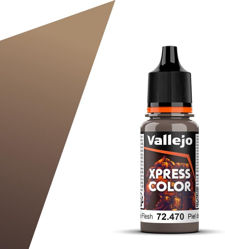 Vallejo - Xpress Color | Zombie Flesh 18 ml. (0.6 fl.oz.) | Speedy Application and Drying | Vibrant and Saturated Tones | Allows Colors to Flow Easily over the Miniature Surface
