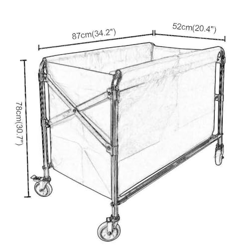 Carretilla rodante resistente para limpieza y salones miniatura 2
