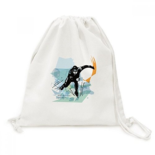 Sac cordon patinage de vitesse sac à dos toile voyage et sport