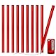 Wisebom 10 PCS Zimmermannsbleistifte, Baubleistifte Rot Zimmermannsbleistift Oval Bleistift baustelle mit Bleistiftanspitzer für Markieren und Anzeichnenauf der Baustelle (oval)