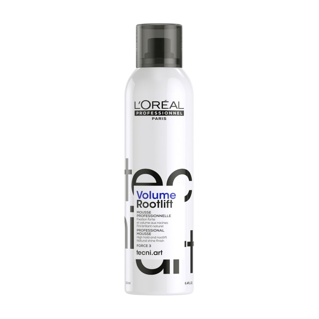 L'Oréal Professionnel Paris Tecni.ART Volume Lift Rootlift Spray-Mousse, Schaumfestiger für Volumen, ohne Verkleben oder Beschweren, mittlerer Halt, voluminöser Glanz, 250 ml