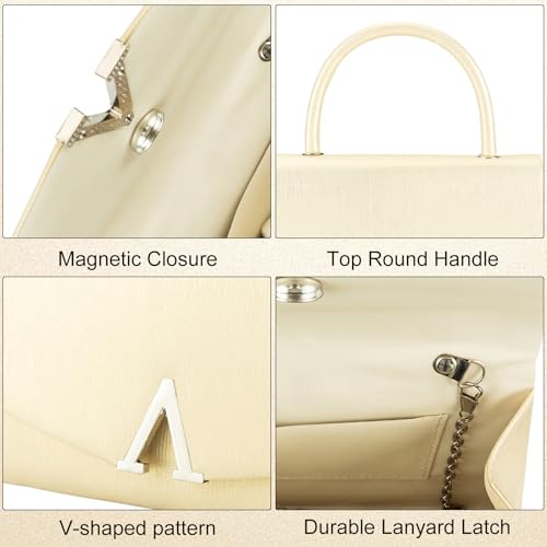 Image of Evening Clutch Purse for Womens Crossbody Shoulder Handbags Wedding Bag Cocktail Purses with Detachable Chain