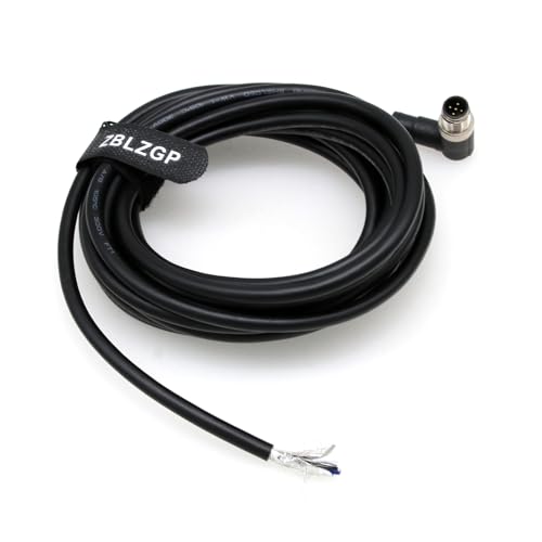 Cable sensor M12 5 pines A-Coded macho a extremos libres 10m PVC IP67 miniatura 3