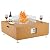 36" Outdoor Propane Fire Pit Table, 50000BTU Fire Table with Wind Guard, 11LBs Glass Beads & Rain Cover, Patio Heater with Anti-Rust Coating, Stainless Steel Gas Fire Pits for Outside Patio,Yellow