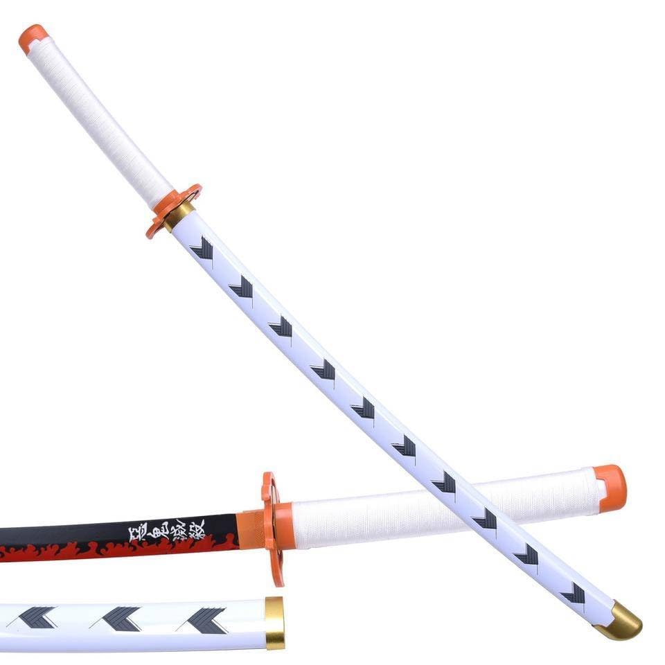 UMANI® Anime Cosplay Samurai Sword 41 Inch Decorative Collectible Sword Various Styles Available(Wooden) (1005-RENGOKU)