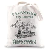 JNIAP RDR2 Tote Bag New Hanover Gifts Town Of Valentine Gifts Arthur Morgan Gifts RDR2 Merchandise (VALENTINE tb), Large