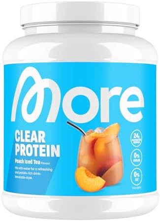 MORE NUTRITION MORE Clear Protein, Peach Iced Tea, 600 g, Protein Drink