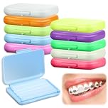 10 Boxes Dental Wax for Braces, Dental Orthodontic, Braces Wax with Fruit Smell, Dental Oral Care, Silicone Orthodontic, Wearers Gum Protection, Tooth (10 Scent)
