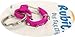 Rubit The Easy Dog Tag Rhinestone Curve Switch Clip, Small, 0.85-Inch Diameter, Pink