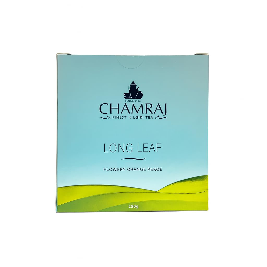 CHAMRAJ Long Leaf FOP (Flowery Orange Pekoe) Tea 250 g | Pack of 1 | Total 250 g | High Grown Nilgiri Long Leaf Tea | Finest Chamraj Nilgiri