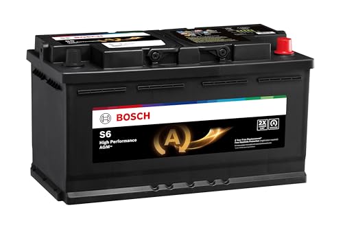BOSCH S6588B High-Performance 12V Group 49 (H8/L5) AGM Automotive Battery - Ideal for Vehicles with Start-Stop Technology and Regenerative Braking