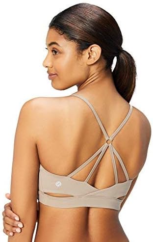 Core 10 Women's Ballerina Light-Support Strappy Back Yoga Sports Bra