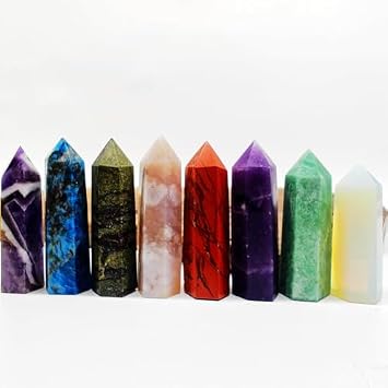 Healing Crystal Tower Point Obelisk Wand, Chakra Meditation Gift Decor 1pc Obsidian