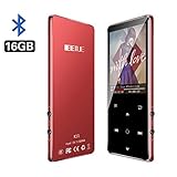 ♬BLUETOOTH 4.0 & BIS ZU 50 STUNDEN WIEDERGABEZEIT: Mit diesem Bluetooth-MP3-Player können Sie Musik genießen, ohne den Kopfhörer zzu verwenden.Schließen Sie es einfach über einen drahtlosen Kopfhörer oder an. Wenn der MP3-Player an einen Bluetooth oder Kopfhörer angeschlossen ist, können Sie zur Hauptschnittstelle zurückkehren und Ihre Lieblingslieder für die Wiedergabe in der Musikdatei auswählen.