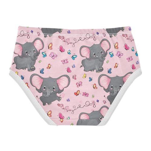 Cute Gray Elephants Butterfly Toddler Girls's Underwear 2T 202c12852