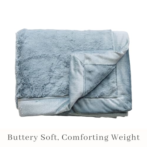 Image of SARANONI Luxury Lush Kids Blanket | Ultra-Soft & Cozy Plush Comfy Blankets for Kids & Teens | Slate - 40 inch x 60 inch
