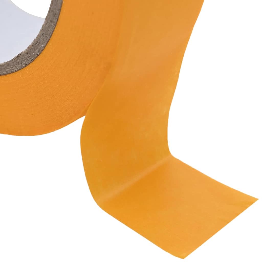 Malerklebebänder 6 Stück gelb, Papier, 25 mm x 50 m je Rolle, für Innen und Außen, sauber ablösbar, für Renovierung, Abdeckband, Heimwerker und Werkstatt