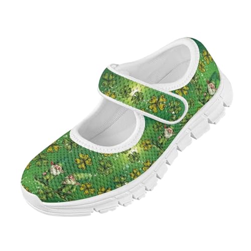 Yzaoxia Little or Big Kids Hook and Loop Running Shoes Girls Slip On Sneakers Mesh Breathable Athletic Walking Sport Shoes Casual Barefoot Shoes Tennis Sneakers Footwear for School Gym Outdoor