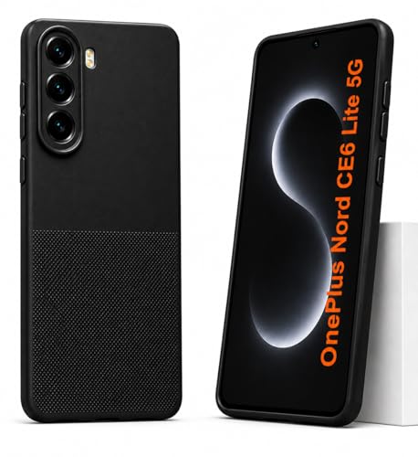 Image of Silicone Back Cover Case for OnePlus Nord CE6 Lite 5G | Soft Micro-Fibre Lining Inside | Anti Slip Grip & Camera Protection | Shockproof Case for (Black)