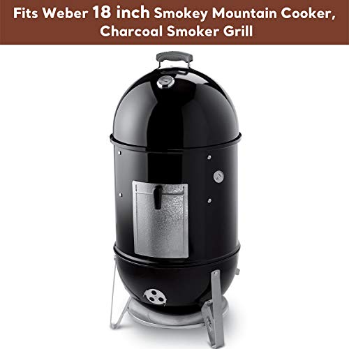 Uniflasy 7432 Upper Cooking Grate 85042 Lower Grate 63013 Charcoal Grates for Weber Charcoal Grill 18/18.5 Inch Smokey Mountain Cooker,Grate 3 Pack