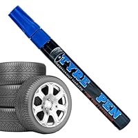 Car Tire Letter Pen, Permanent Weatherproof Erasable Tyre Drawing Marker | Rubber Wood Drawing Pen | for Motorcycle, Bikes, Bicycles, Metal, Glass