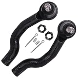 Detroit Axle - Front Outer Tie Rod Ends Replacement for Nissan Frontier Pathfinder Xterra - 2pc Set
