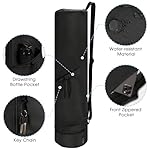 sportsnew Yoga Mat Bag, Full Zip Cargo Yoga Mat Carrier Bag with Drawstring Water Bottle Pocket and Bottom Wet Pocket, Exercise Yoga Mat Carrier Holder Multi-Functional Storage Bag patent pending - Image 3
