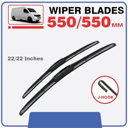 Balais d'essuie-glace aérodynamiques 22"+22" pour Maxus et LDV V80