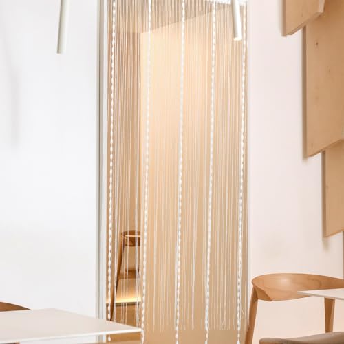 Cortina de cuerdas para puerta DOITOOL de poliéster con flecos elegantes para salón 4