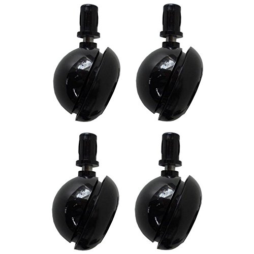 Kartell 790.000 rollen, 5,5 x 4,5 x 2 cm, plastic zwart