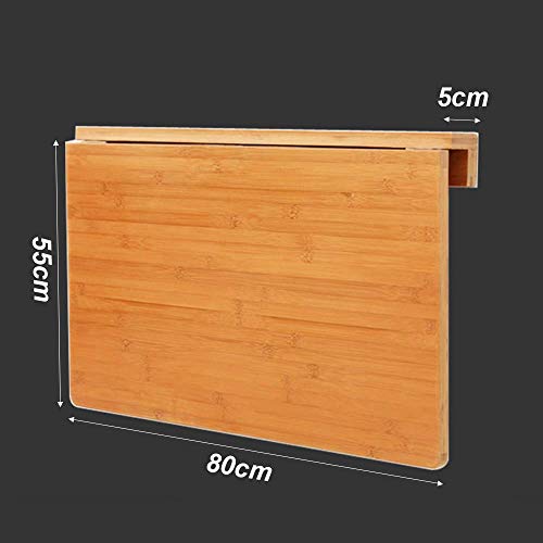 Table pliante murale bois couleur cuisine bureau gain de place